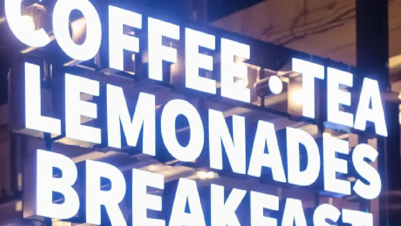 Illuminated LED channel letter business signs requiring sign permit in Houston TX