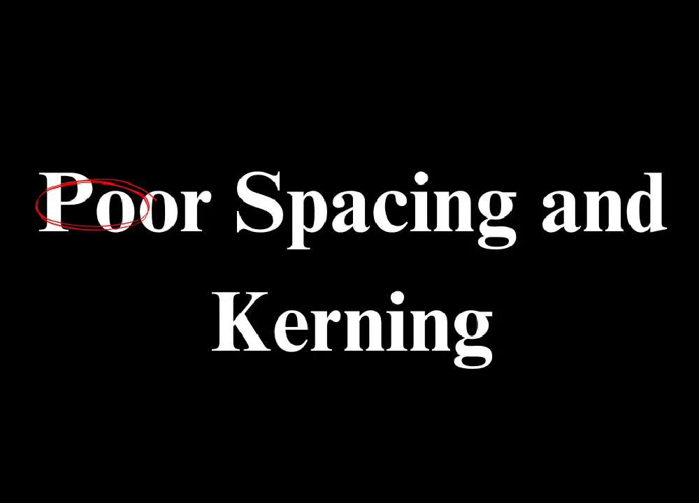 spacing and kerning