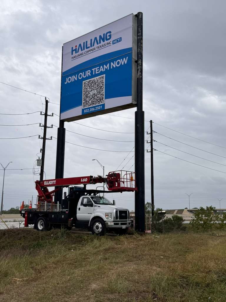 Uni Signs professional sign installation Houston TX