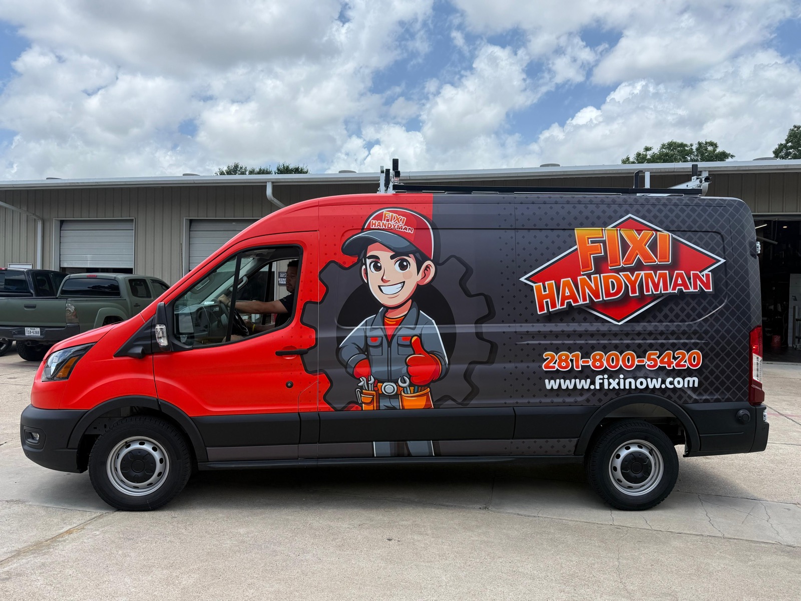 commercial vehicle wrap katy tx - FIXI Handyman