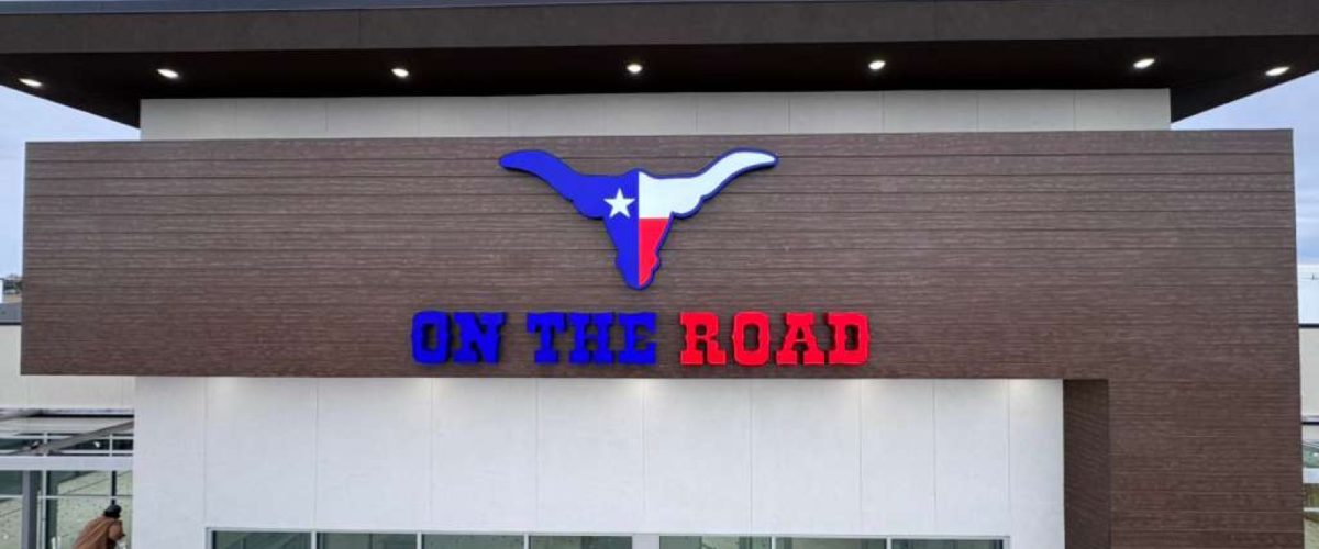 channel letter sign installation houston tx - on the road